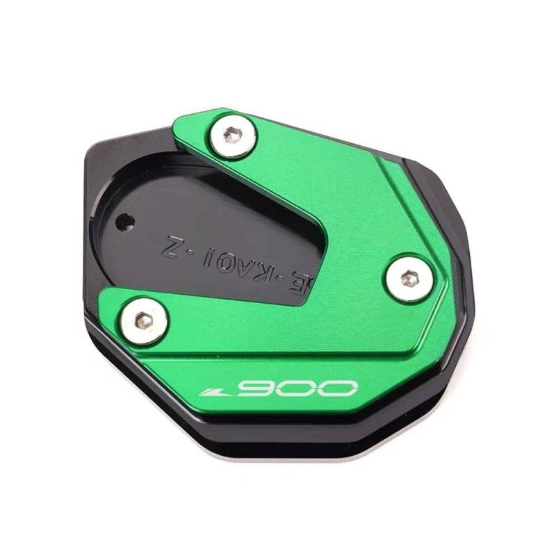 Ständerverlängerungspolster Für KA&was&AKI Z900 Z650 Z 900 650 RS Z900RS Ninja650 2017-2024 CNC Motorrad Kickstand Verlängerung Platte Seite Stehen Vergrößerer Pad(Green) von YUEVABDE