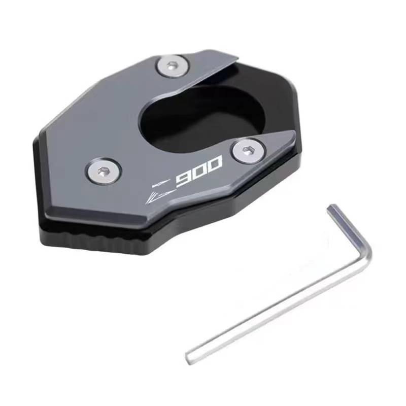 Ständerverlängerungspolster Für KA&was&AKI Z900 Z900RS 2017 2018 2019 2020 Motorrad Seitenständer Verlängerung Pad Kickstand Enlarger(Gray) von YUEVABDE