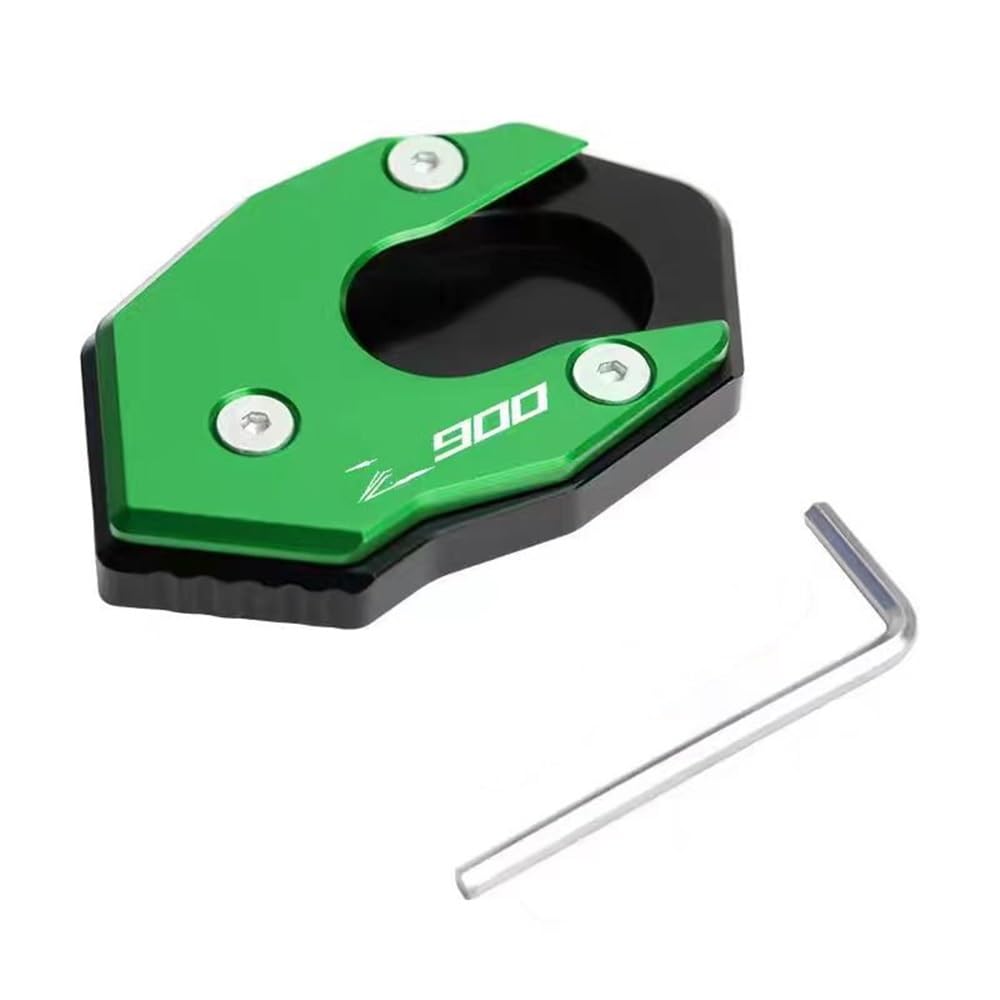 Ständerverlängerungspolster Für KA&was&AKI Z900 Z900RS 2017 2018 2019 2020 Motorrad Seitenständer Verlängerung Pad Kickstand Enlarger(Green) von YUEVABDE