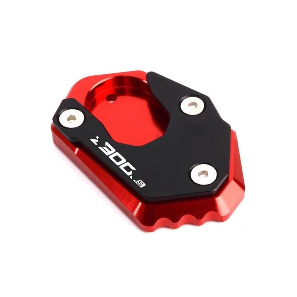 Ständerverlängerungspolster Für KA&was&AKI Z900RS 2018 2019 2020-2023 Motorrad CNC Kickstand Pad Fuß Seitenständer Verlängerungspad(Red) von YUEVABDE