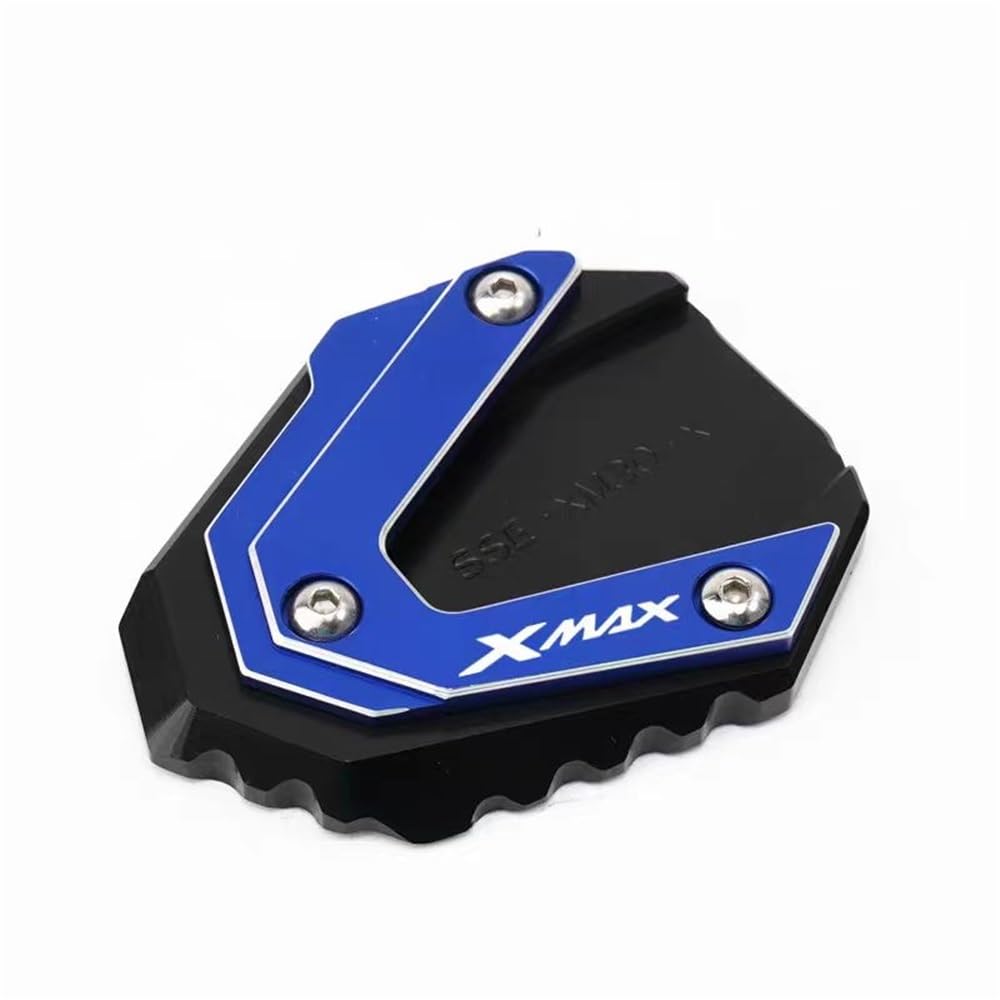 Ständerverlängerungspolster Für Y&AMA&HA Xmax 300 2022 2023 X-MAX300 Motorrad Kickstand Fuß Seitenständer Verlängerungspolster Stützplatte Vergrößern(Blue) von YUEVABDE