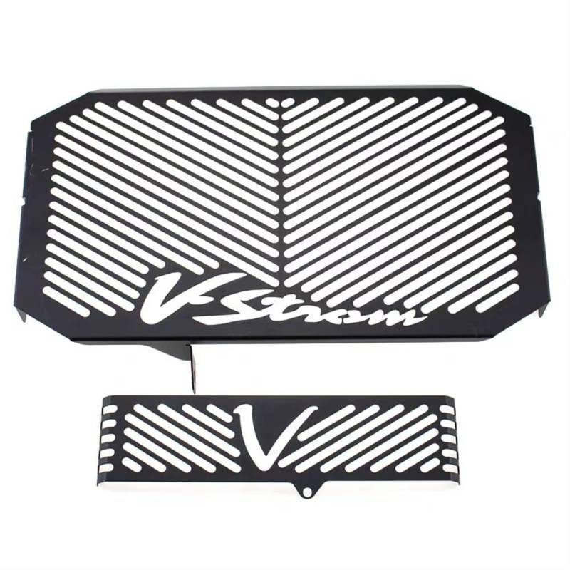 YUEVABDE Kühlergrillschutz Für Motorräder Für Suzuki DL650 VStrom 650 2004-2010 V-Strom 650 Motorrad Ölkühler Kühler Grill Net Protector(Black) von YUEVABDE