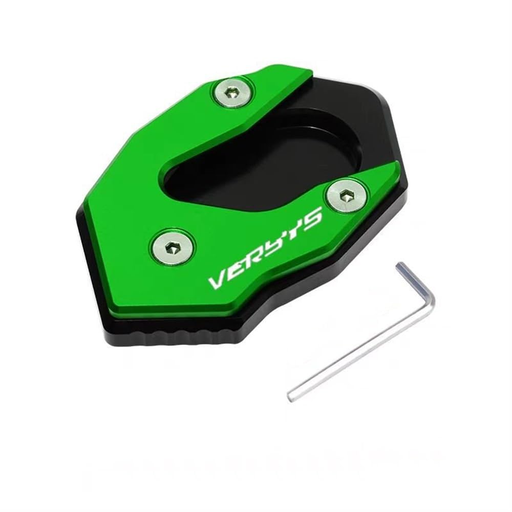 YUEVABDE Motorcycle Side Stand Enlarger Kickstand Plate Pad Für KA&was&AKI Ve&rs&ys X 300 1000 1000SE Versys1000 2017–2019 2020 2021(Green) von YUEVABDE