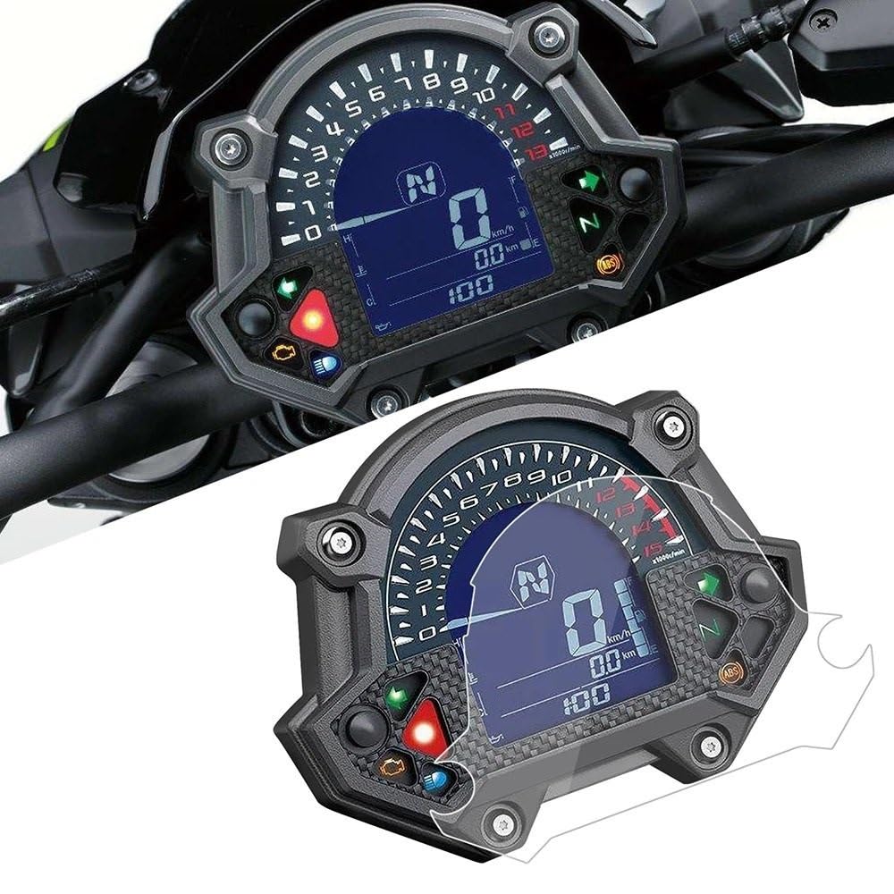 YUEVABDE Motorrad-Instrumentenmembran Für KA&was&AKI Z400 2019-2020 Z650 2017-2019 Z900 Armaturenbrett-Displayschutzfolie Instrumentencluster Kratzschutzfolie(1 pcs) von YUEVABDE