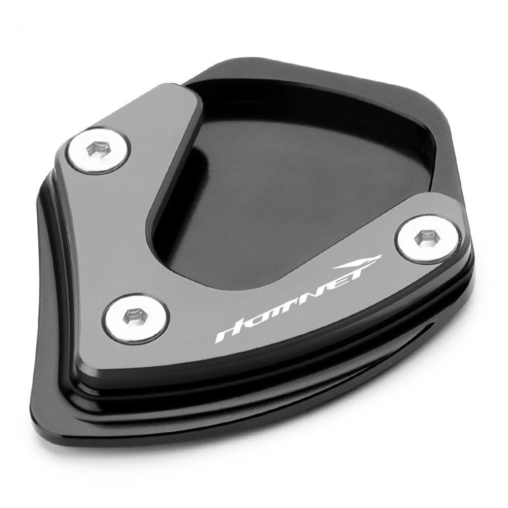 YUEVABDE Motorrad Seite Stehen Pad Für H&ONDA CB750 CB 750 Hornet 2023 Motorrad Zubehör Aluminium Ständer Fuß Seite Stehen Enlarger Pad(Grey) von YUEVABDE