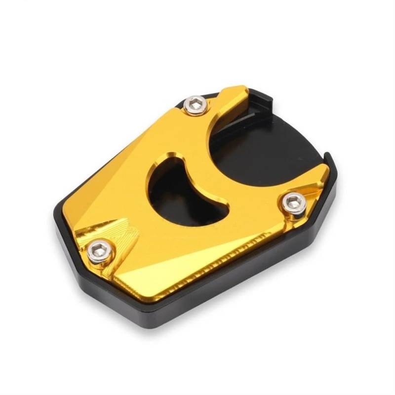 YUEVABDE Motorrad Seitenständerpolster Für Forza 350 NSS 350 NSS350 2021 2022 2023 Motorrad CNC Kickstand Fuß Seitenständer Verlängerungspad(Gold) von YUEVABDE