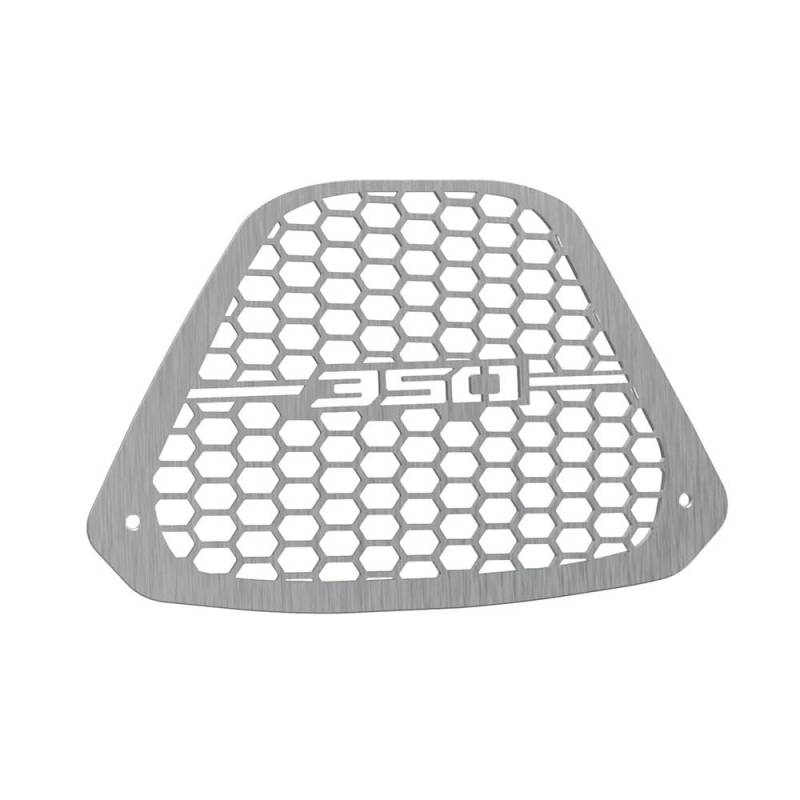 YUEVABDE Motorrad Wassertank Netzwerk Für H&ONDA ADV350 ADV 350 2021 2022 2023 2024 Wassertank Kühlergrillabdeckung Schutznetz Motorradteile Kühlerschutz(Silver) von YUEVABDE