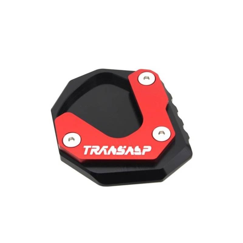 YUEVABDE Ständerverlängerungspolster Für H&ONDA Transalp 750 XL 750 2023 2024 Motorrad Ständer Fuß Seite Stehen Verlängerung Pad Unterstützung Platte Vergrößern(Red) von YUEVABDE