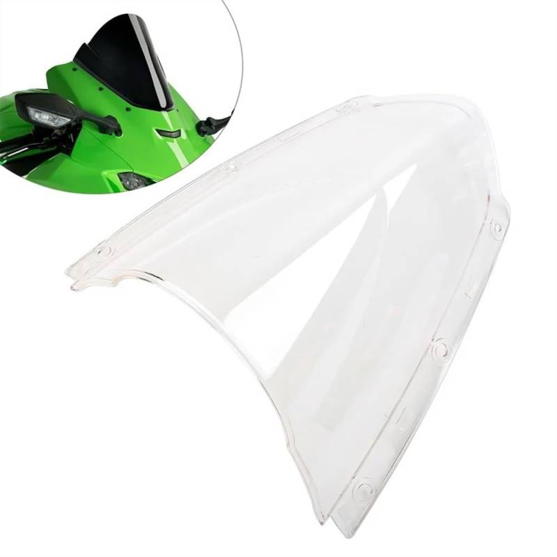 YUEVABDE Windschutzscheibe Für Motorräder Für KA&was&AKI Ninja ZX10R 2021 2022 2023 2024 ZX-10R Motorrad Frontscheibe Windschutz Windabweiser(Clear) von YUEVABDE