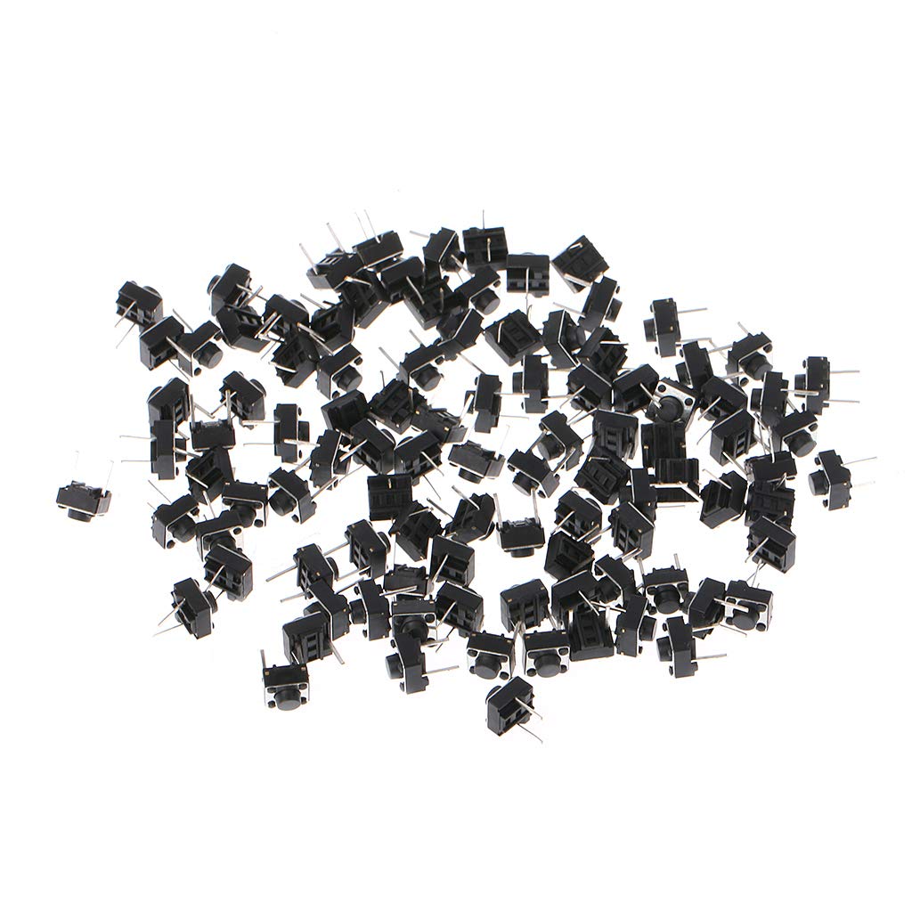 100 PCs 6x6x5mm 2 Pin Mikro Momentan Druckknopf Taktilschalter von YUGSHNKFC