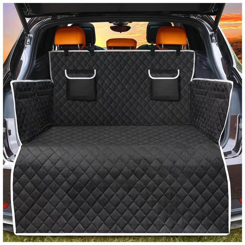YUHOME Auto Kofferraumschutz mit Hunde,für Infiniti Q50 2014-2015.Antifouling, wasserdicht,maschinenwaschbar,Rücksitzbezug für Hunde von YUHOME