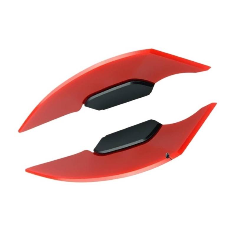 Motorrad Soziusabdeckung Motorrad Windflügel Universal Motorrad Winglets Motorrad Aerodynamische Winglets Flügelspoiler Universal Zubehör Verkleidungspanel von YUIBFWQ