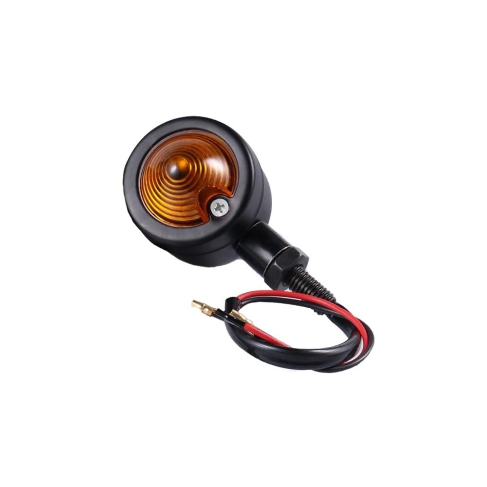 YUIBFWQ Blinker Lauflicht 1 paar Motorrad Bernstein & Red Bullet Universal 12v Blinker Brems Lauflicht Blinker Lichter Zubehör von YUIBFWQ