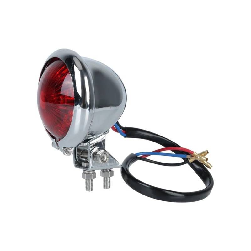 YUIBFWQ Blinker Lauflicht 12V Rückleuchten Motorrad Bremslicht Motorrad Stop Hinten Schwanz Lampe Rot Anzeige Blinker ATV UTV Dirt Pit Bike Zubehör von YUIBFWQ