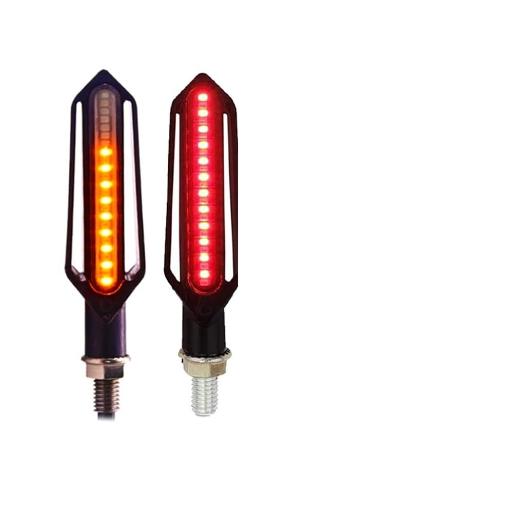 YUIBFWQ Blinker Lauflicht 24 Blinker Licht Motorrad Fließende Blinkende Blinker Bremse/Tagfahrlicht DRL Blink Relais Stop Signal Beleuchtung von YUIBFWQ