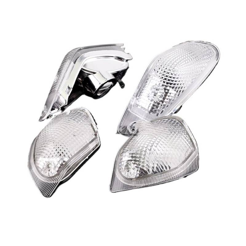 YUIBFWQ Blinker Lauflicht Für KA&WASAKI ZZR 400/600 ZZR400 ZZR600 ZX600E 1994-2004 Motorrad Vorne Hinten Blinker-kontrollleuchte Lampe Objektiv von YUIBFWQ