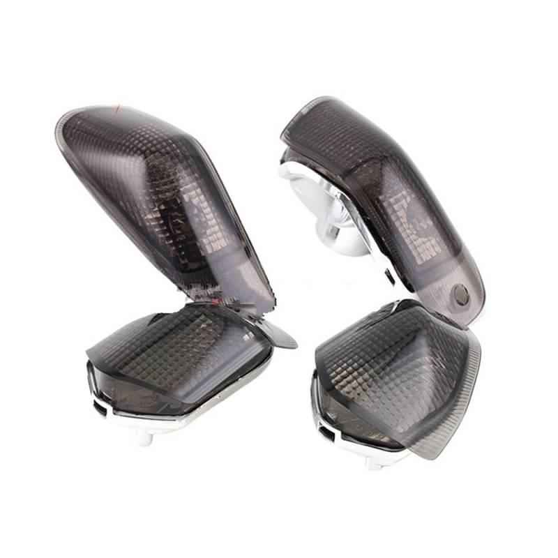 YUIBFWQ Blinker Lauflicht Für KA&WASAKI ZZR 400/600 ZZR400 ZZR600 ZX600E 1994-2004 Motorrad Vorne Hinten Blinker-kontrollleuchte Lampe Objektiv von YUIBFWQ