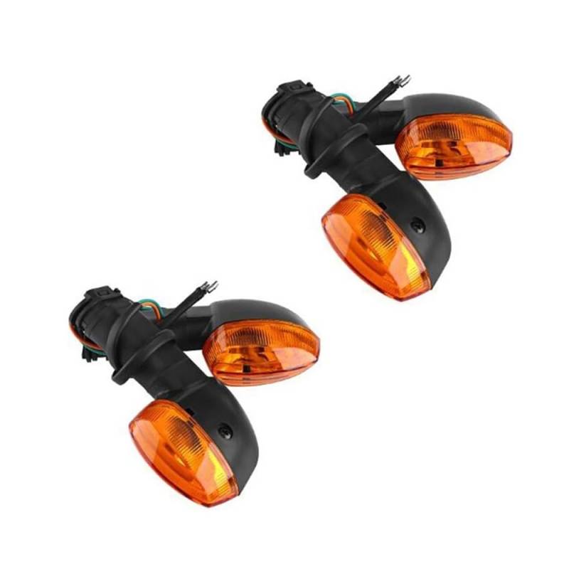 YUIBFWQ Blinker Lauflicht Motorcycl Vorne Hinten Blinker Signal Licht Motorrad Zubehör Für Ya&maha YZF R1 R6 FZ1 FZ6 XJ6 von YUIBFWQ