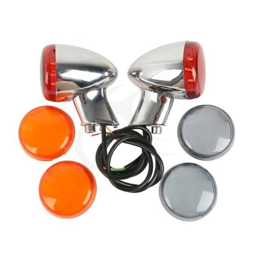 YUIBFWQ Blinker Lauflicht Motorrad Bernstein Blinker Kontrollleuchte Für Ha&rley Für Sportster XL 883 1200 1992-2016 15 von YUIBFWQ