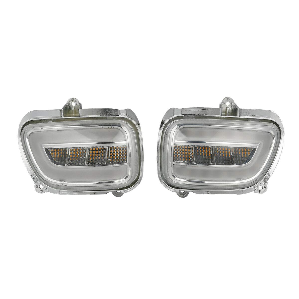 YUIBFWQ Blinker Lauflicht Motorrad Front Blinker Blinker Blinker Fahren Nebel Licht Für Goldwing GL1800 2012-2017 F6B 2013-2017 von YUIBFWQ