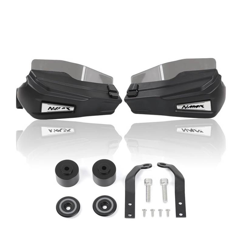 YULEGUDI Für Y&amaha Für NMAX155 Für N MAX 155 Für NMAX 155 Motorrad Schwarz Hand Guards Bremse Kupplung Hebel Schutz Handschutz Schild Lenkerschutz(New Gray 1 Set) von YULEGUDI