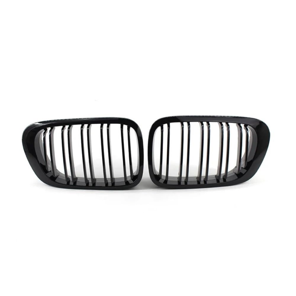 YULEGUDI Kühlergrill Passend Auto-Front-Nierengrill-Kühlergrill Für Aufstecken Für BM&W Für E46 2DR 2 Türen 330ci Coupe 1998 1999 2000 2001 2002 Auto-Styling(Schwarz glänzend) von YULEGUDI