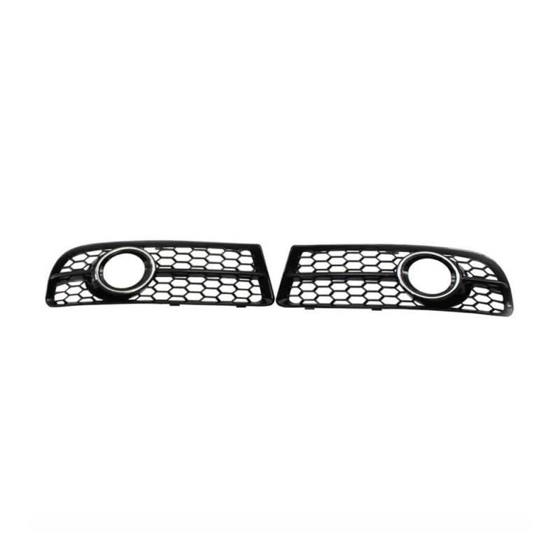 YULEGUDI Kühlergrill Passend Auto Front Stoßstange Unteren Gitter Haube Nebel Licht Mesh Abdeckung Für Au&di Für A4 B7 S4 2005 2006 2007 2008 Chrom Grill(Chrom) von YULEGUDI