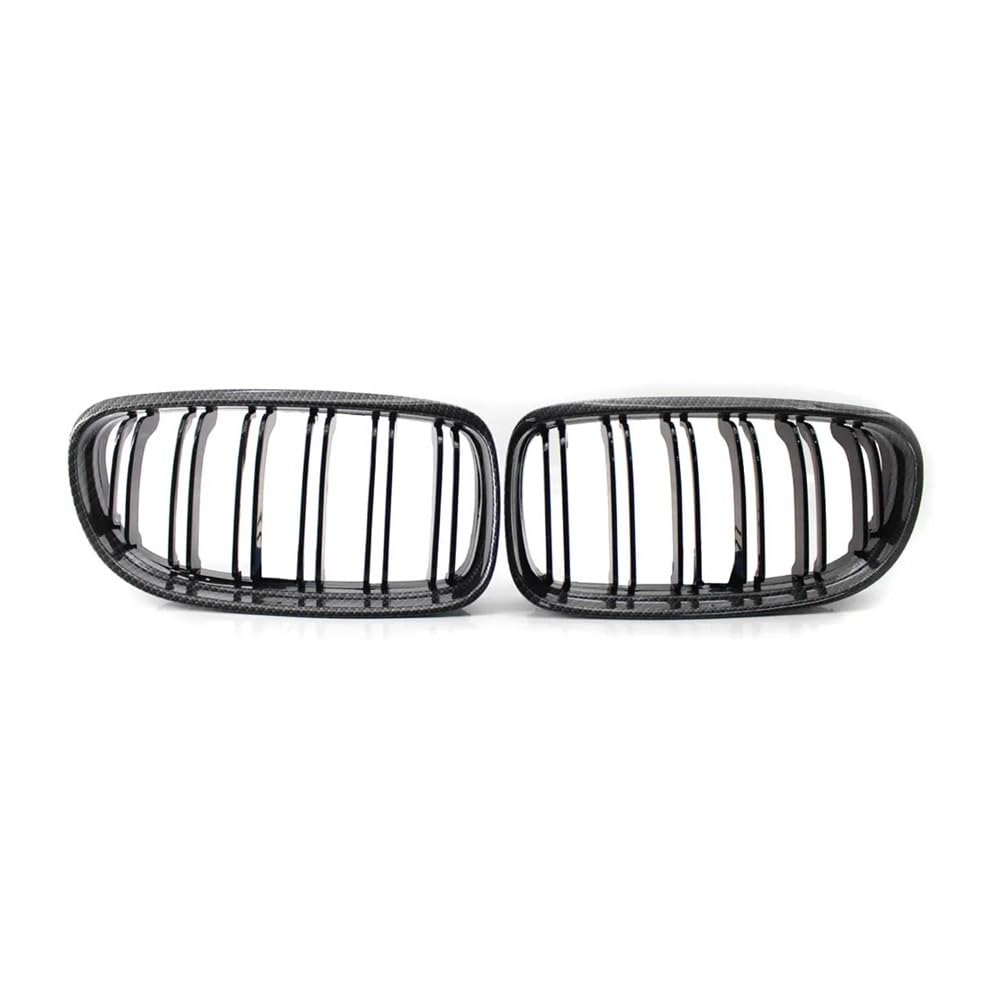 YULEGUDI Kühlergrill Passend Auto Kühlergrill Glanz Schwarz Einlass Grille Für BM&W Für E90 E91 LCI 3-Serie Limousine Wagon 2009 2010 2011(Kohlefaser) von YULEGUDI