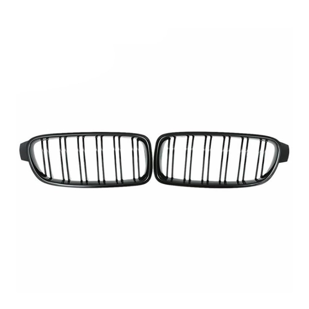 YULEGUDI Kühlergrill Passend Carbon Fiber Auto Front Grill Stoßstange Niere Kühlergrill Für BM&W Für 3 Serie F30 F31 2012-2018 Für 320i 325i 328i 330i 335i Racing Gitter(Glossy Black) von YULEGUDI