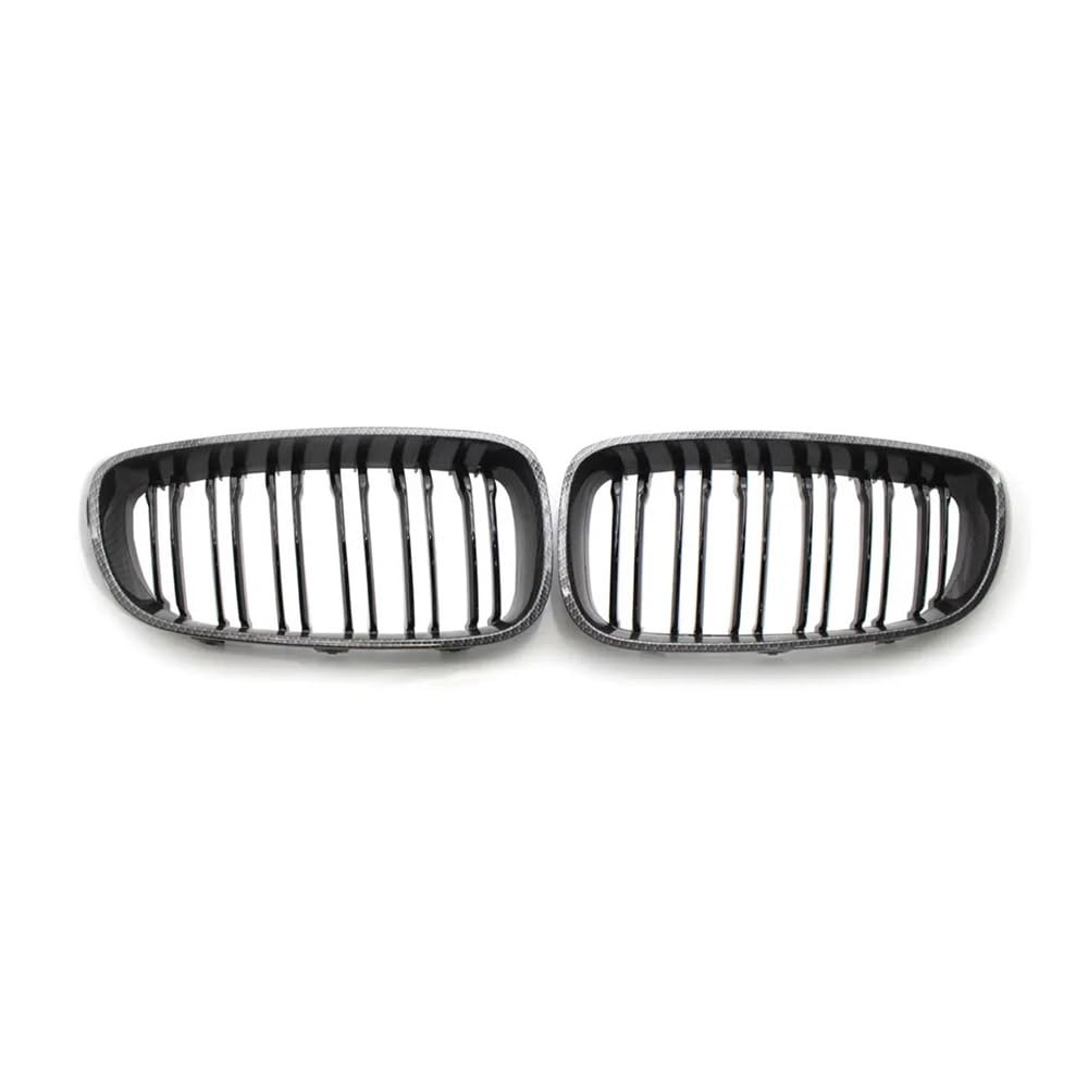 YULEGUDI Kühlergrill Passend Carbon Fiber Dual-Lamellen Kühlergrill Front Stoßstange Niere Kühlergrill Für BM&W Für F34 GT 320d 328d 330d 335i GT 3-Serie 2012-2017 2018 2019(Kohlefaser) von YULEGUDI