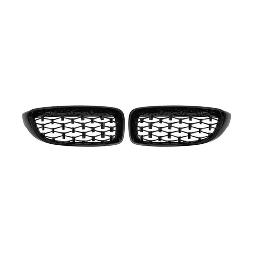 YULEGUDI Kühlergrill Passend Diamantgitter Auto-Frontstoßstangengrill Für BM&W Für 4er F32 F33 F36 M3 F80 M4 F82 2012-2018 Schwarzer Rahmen Silberne Punkte Racing Grill(Black) von YULEGUDI