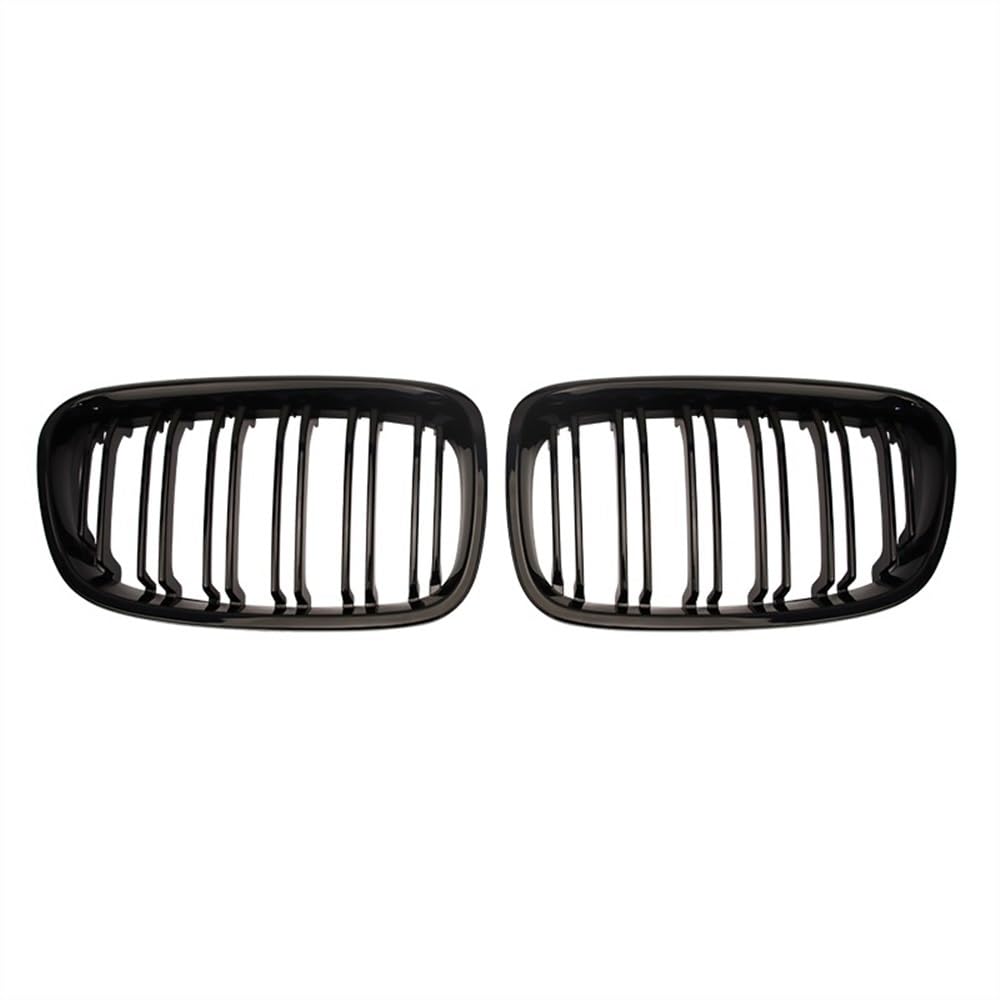 YULEGUDI Kühlergrill Passend Für BM&W 1er F20 F21 2011 2012 2013 2014 Auto-Frontstoßstange Nierengitter Racing Grills Ersatz Doppellamellen Glänzend Schwarze Gitter(Matt-schwarz) von YULEGUDI