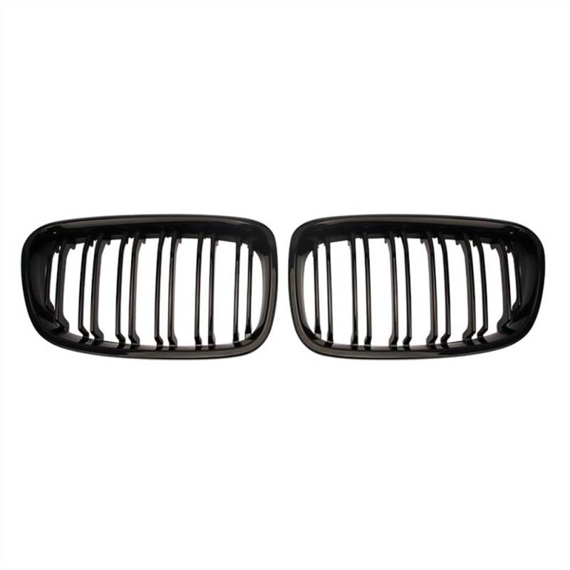 YULEGUDI Kühlergrill Passend Für BM&W 1er F20 F21 2011 2012 2013 2014 Auto-Frontstoßstange Nierengitter Racing Grills Ersatz Doppellamellen Glänzend Schwarze Gitter(Matt-schwarz) von YULEGUDI