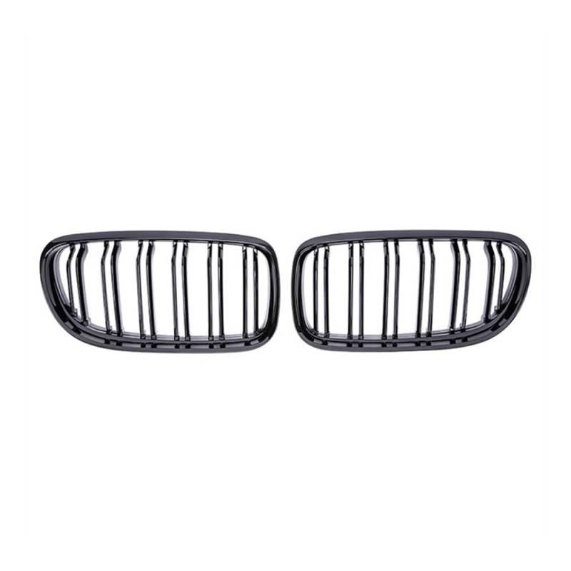 YULEGUDI Kühlergrill Passend Für BM&W 3er E90 E91 LCi 2009 2010 2011 2012 Autozubehör Glanzschwarzes Auto Vorne Nieren-Doppellamellengrill Racing Grills von YULEGUDI