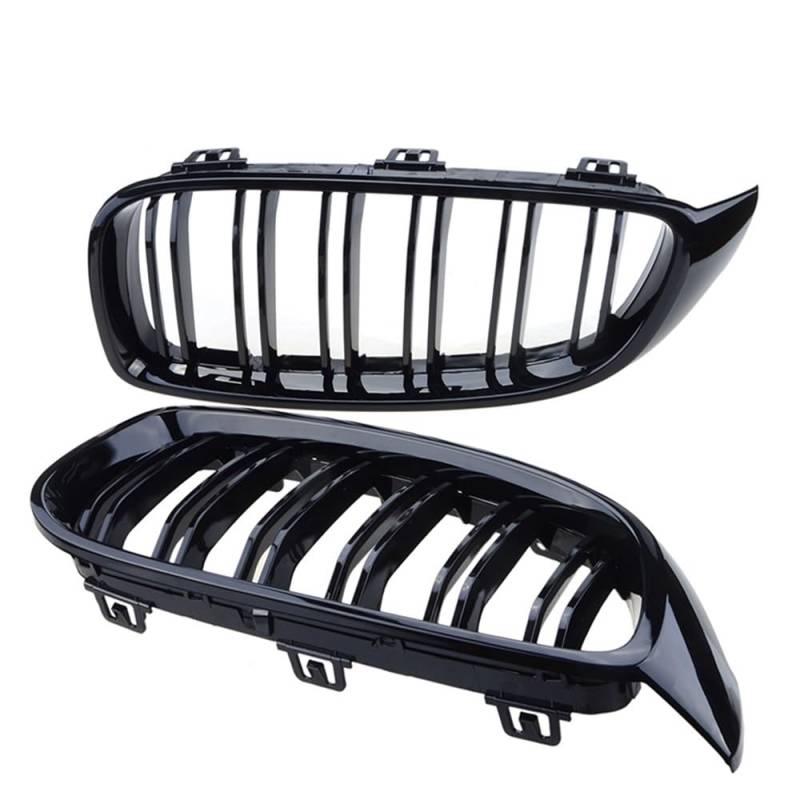 YULEGUDI Kühlergrill Passend Für BM&W 4 Series F32 F33 F36 F80 F82 2013-2017 Fronthaube Nierengitter Stoßstange Diamantform Grill Auto Ersatzteil(Kidney Grille 1) von YULEGUDI