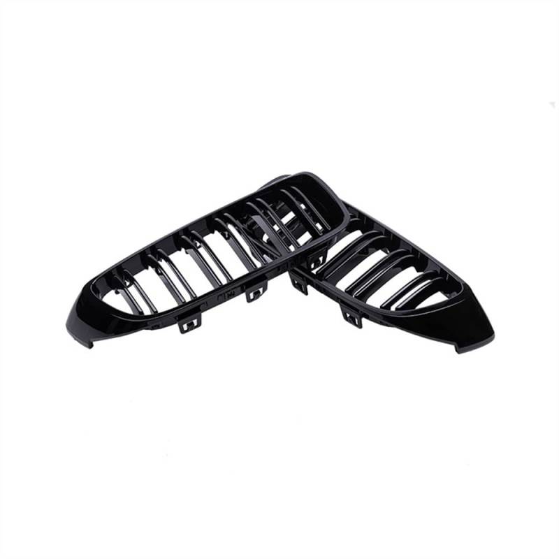 YULEGUDI Kühlergrill Passend Für BM&W 4er F32 F33 F36 M3 F80 M4 F82 2012-2015 2016 2017 2018 Auto-Frontstoßstangengrill Racing Grill Dual-Lamellen Glänzend Schwarze Gitter(Matt-schwarz) von YULEGUDI