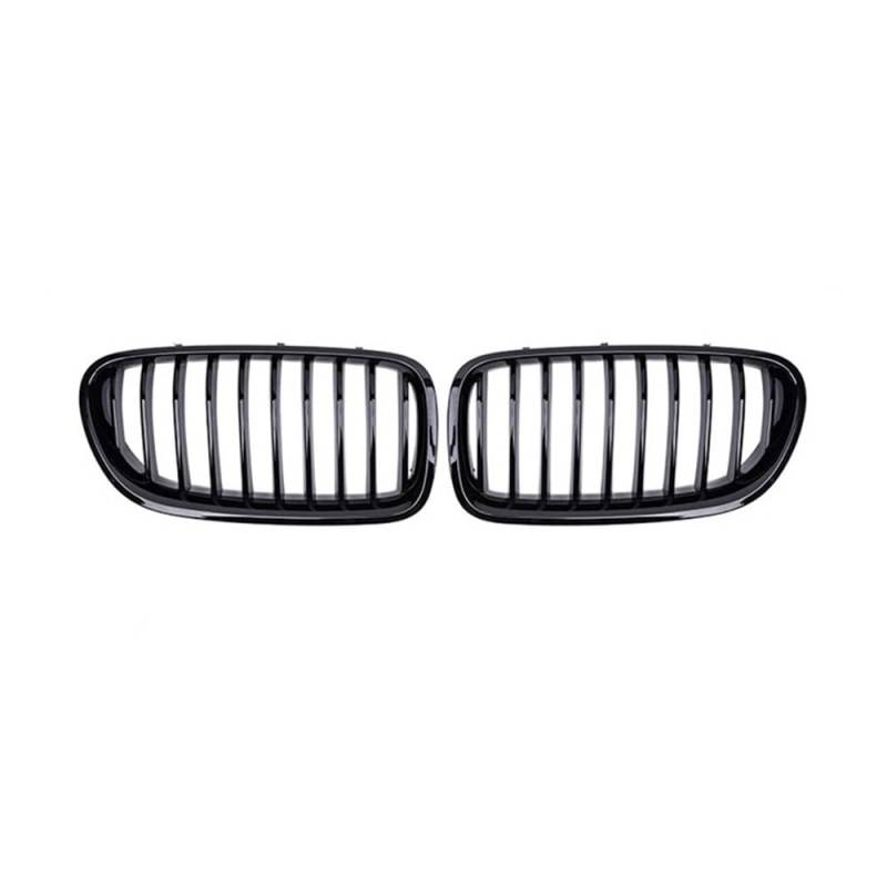 YULEGUDI Kühlergrill Passend Für BM&W Für F10 F11 F18 Für 5er 520i 523i 525i 2010-2013 2014 2015 2016 Auto Front Nierengrill Racing Grills Gloss Black Grille(Schwarz glänzend) von YULEGUDI