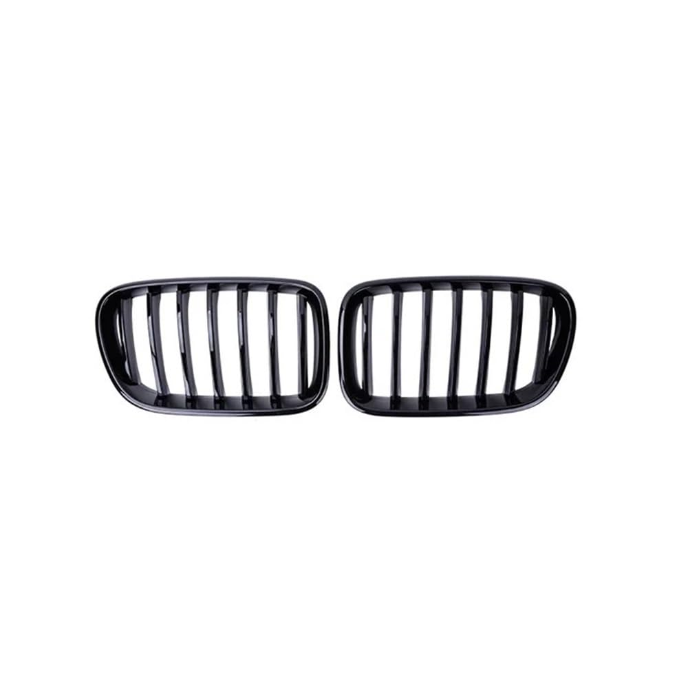 YULEGUDI Kühlergrill Passend Für BM&W Für X3 F25 2011 2012 2013 Auto Vorderen Stoßfänger Nierengrill Racing Grill Einzellamellengrill Styling Glänzend Schwarz(Schwarz glänzend) von YULEGUDI