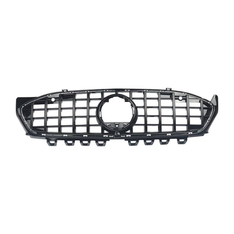 YULEGUDI Kühlergrill Passend Für CLA W118 C118 CLA35 AMG 2020 2021 2022 2023 Glänzend Schwarz GT R Frontgrill von YULEGUDI