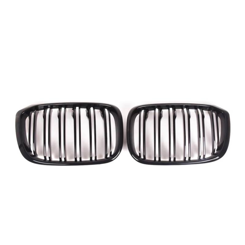 YULEGUDI Kühlergrill Passend Glanz Schwarz Front Niere Kühlergrill Lamellen Stil Grill Für BM&W Für X3 G01 X4 G02 Für X3 25i 28i Für X4 25i 30i von YULEGUDI