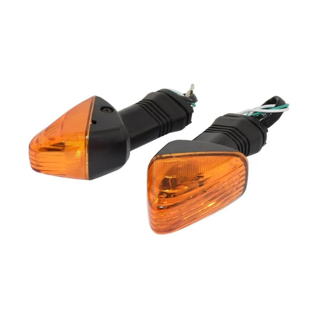 YULEGUDI Motorrad Blinker Für K&awasaki Für Ninja 650R 1000 Für ZX6R Für ZX10R Für KLE650 Für KLR650 Für Z750 Für Z750S Für Z1000 2 Stücke Blinker Birne Licht(Amber lens) von YULEGUDI