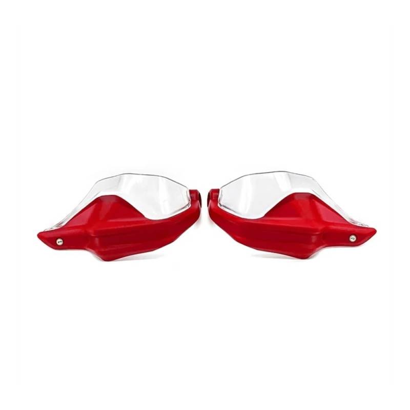 YULEGUDI Motorrad-Handprotektoren, Lenker-Handprotektoren Für CF-M-OTO Für 650 400 MT Für 400MT Für 650MT Lenkerschutz(Red Clear -1Set) von YULEGUDI