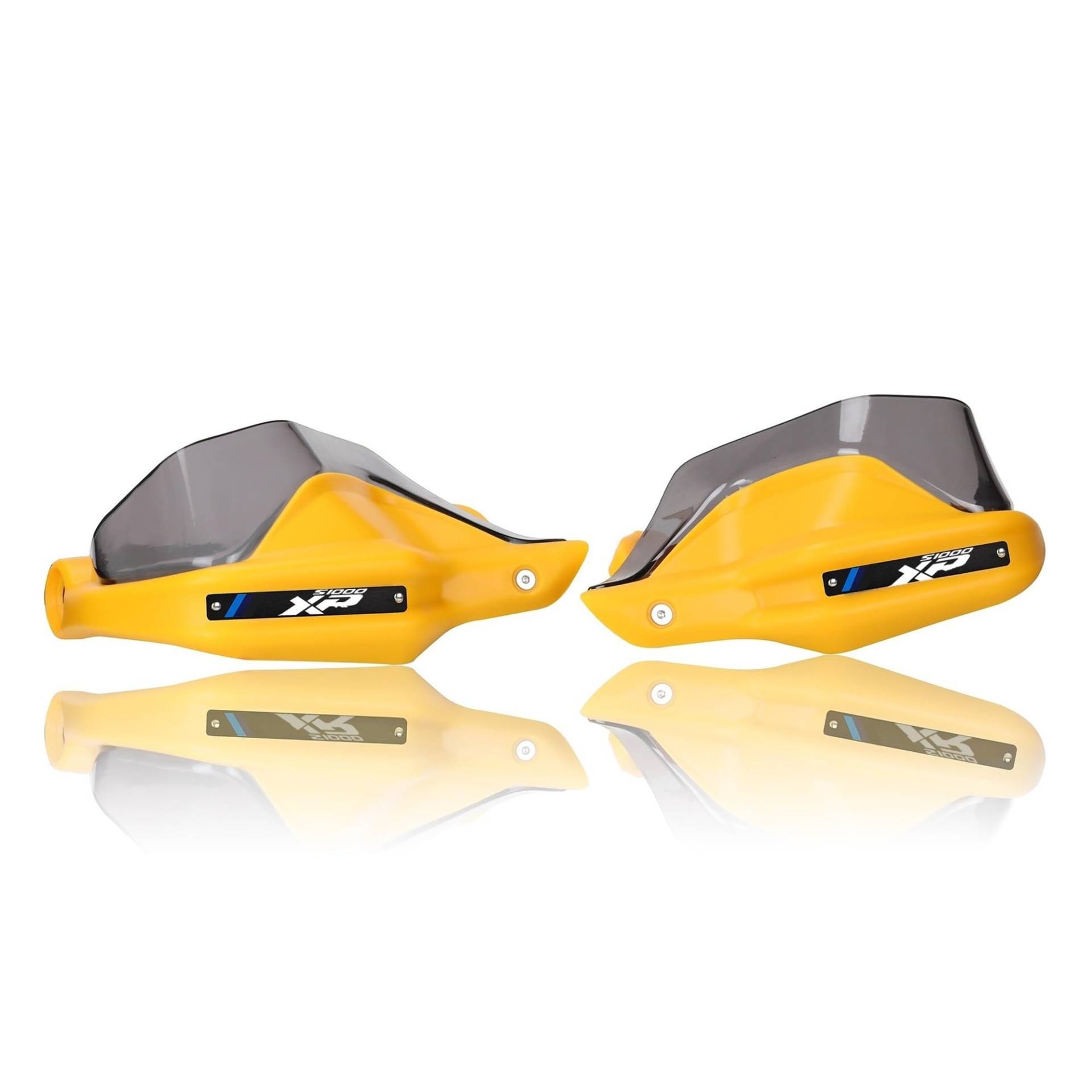 YULEGUDI Motorrad Handprotektoren Motorrad Lenker Handprotektoren Protektoren Für BM&W Für S1000XR Für S100 XR 2016-2023 Lenkerschutz(Yellow and Gray) von YULEGUDI