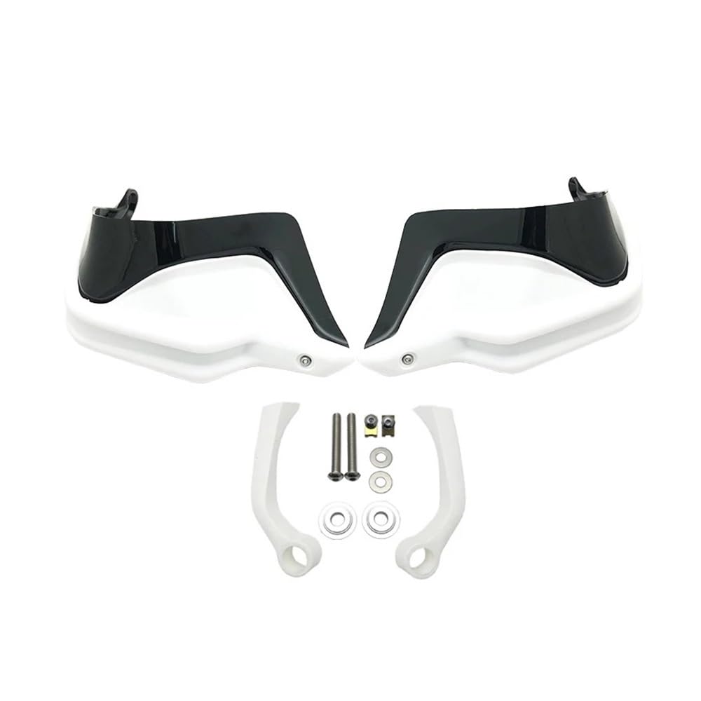 YULEGUDI Motorrad Handprotektoren Schild Guards Windschutzscheibe Hand Wind Schutz Für BM&W Für G310GS Für G310R Für Handschutz G 310 2017-2023 Lenkerschutz(White Black Set) von YULEGUDI