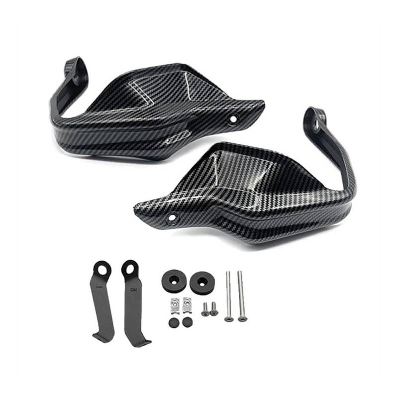 YULEGUDI Motorrad-Handschutz Handprotektoren Schutz Für Bremskupplung Für Hon┐da Für CB500X Für CB 500 X 2013 2014 2015 2016 2017 2018 2019 Lenkerschutz(Carbon Look) von YULEGUDI