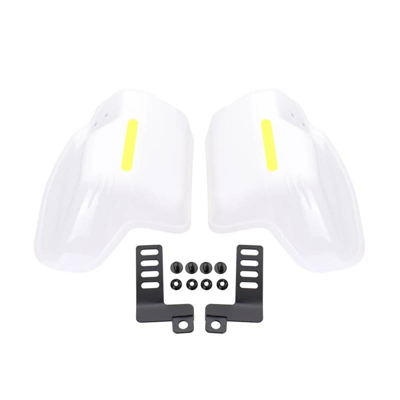 YULEGUDI Motorrad Handschutz Handschutz 7/8 "Schild Winddicht Schutz Getriebe Für K&awasaki Für ZG1000 Für ZRX 1100 1200 Für ZX9 Lenkerschutz(White) von YULEGUDI