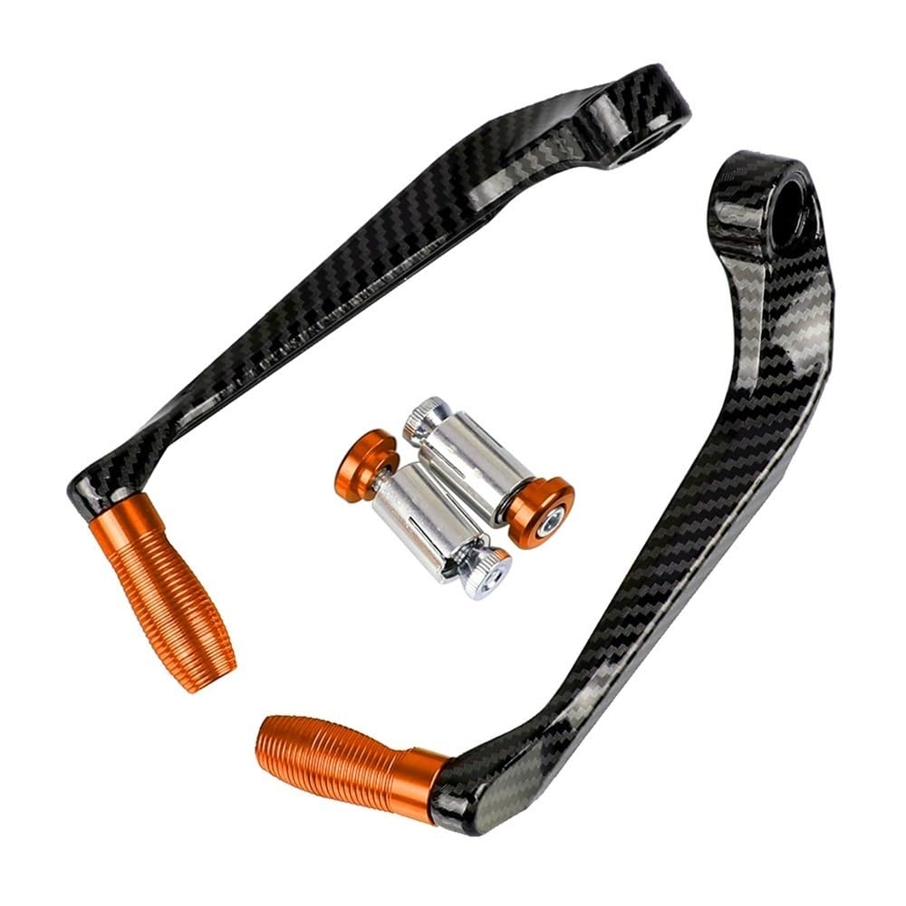 YULEGUDI Motorrad Lenker Schutz Motorrad-Universalzubehör 22 mm Bremskupplungshebel Lenkergriff Schutzfolie für K&awasaki für ZX9R für ZX 9R für ZX-9R 1998 1999 2000 2001 2002 2003(Orange) von YULEGUDI