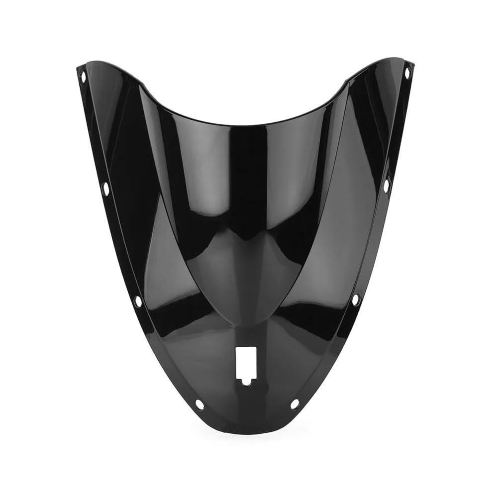 YULEGUDI Motorrad Windschild Für Du&Cati Für 999 749 2005 2006 Motorrad Windschutzscheibe Double Bubble Windschutzscheibe 7 Farben Motorradzubehör(Black) von YULEGUDI