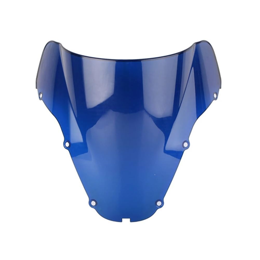 YULEGUDI Motorrad Windschild Für Hon┐da Für CBR929 Für CBR929RR Für CBR900RR 2000 2001 Motorrad Double Bubble Windschutzscheibe Deflektor Schutz Windschutz(Blue) von YULEGUDI