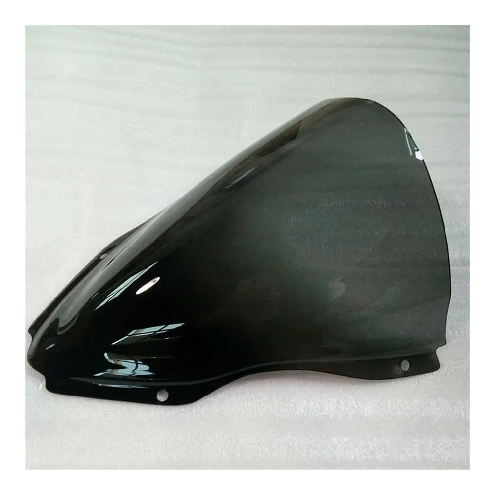 YULEGUDI Motorrad Windschild Für K&awasaki Für Ninja Für ZX10R Für ZX-10R Für ZX10RR 2016 2017 2018 2019 2020 Windschutzscheibe Double Bubble Windschutzscheibe(Gray) von YULEGUDI